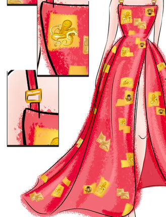 Load image into Gallery viewer, Red Gold - Long